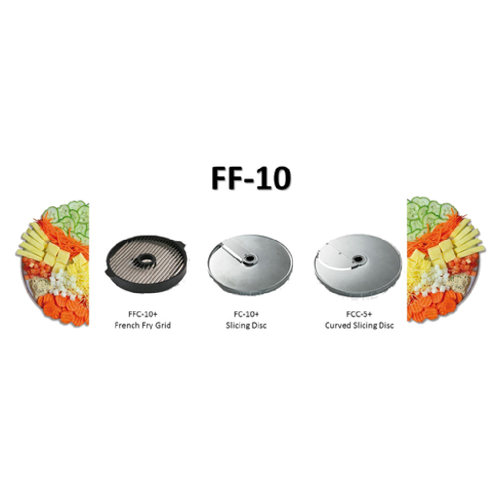 Sammic FF10 (9500113) Disc Package For Vegetable Slicer Includes: 3/8" French Fry Grid (FFC-10+)