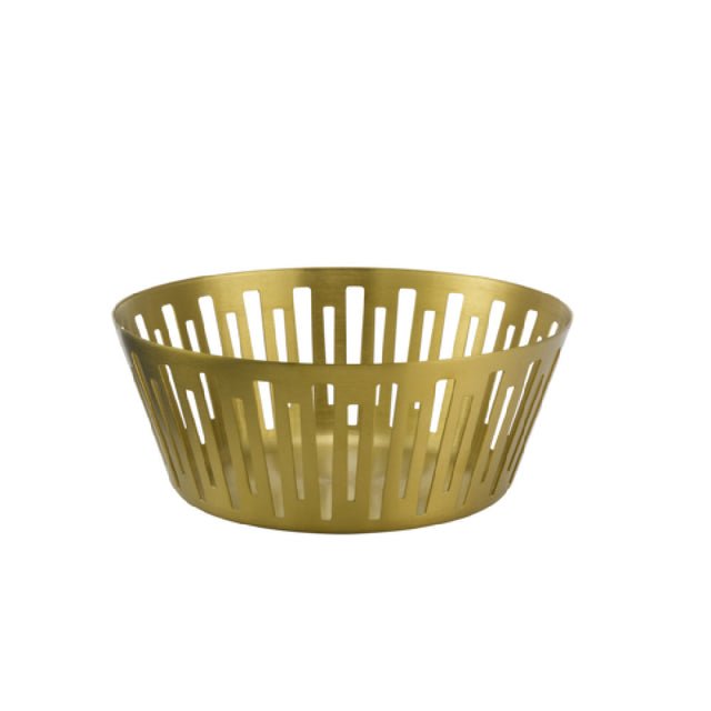 Service Ideas DB-64VG Bread Basket 9" Dia. X 3.5"H Round