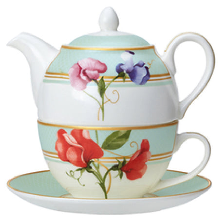 Steelite 82106AND0411 Tea For One Teapot Set Includes 16 Oz. Teapot And 9 Oz. Tea Cup