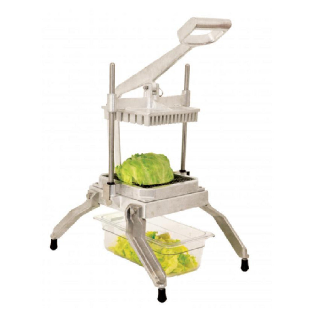 Omcan 49109 (49109) Lettuce & Vegetable Chopper Countertop With 1/2″ X 1/2″ Scalloped Blades