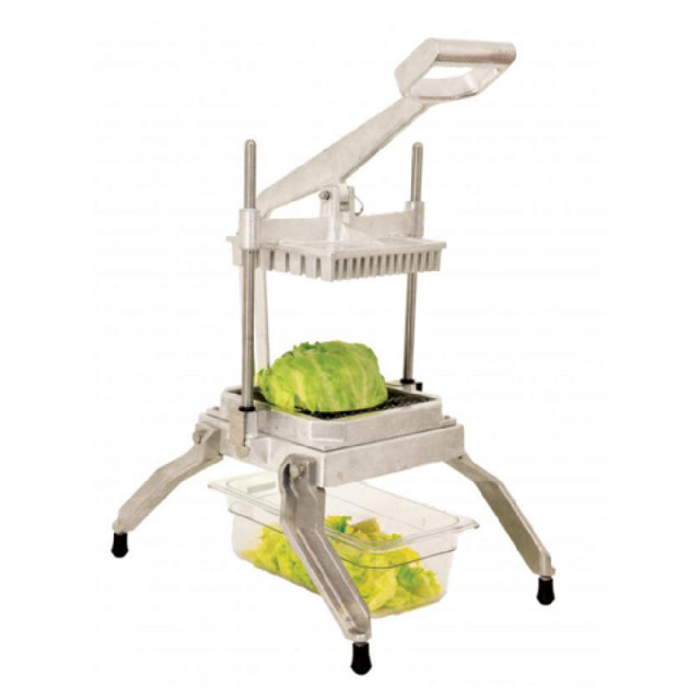 Omcan 49109 (49109) Lettuce & Vegetable Chopper Countertop With 1/2″ X 1/2″ Scalloped Blades