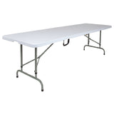 Flash Furniture RB-3096FH-ADJ-GG Ready To Use Commercial Table 8' Folding Table