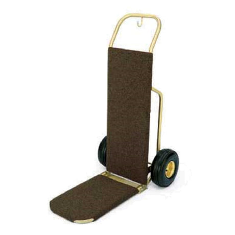 Forbes Industries 1555-CK Bellman's Handtruck 23-1/2"L Fold-up Dropnose 1" Brushed Brass Tube