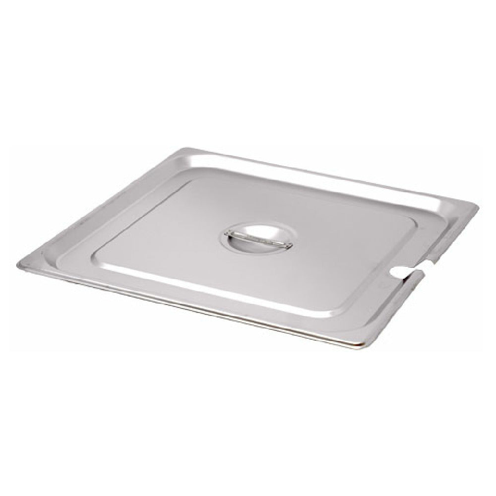 Omcan 80619 (80619) 2/3-Size Slotted Stainless Steel Steam Table Pan Cover