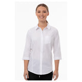 Chef Works SES01W-WHT-2XL Modern Oxford Classic Shirt Stretch Fabric Snap Front Closure