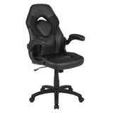 Flash Furniture CH-00095-BK-GG X10 Gaming Chair 250 Lb. Weight Capacity LeatherSoft Upholstery With Mesh Inserts