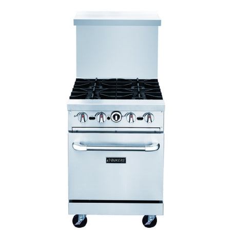 Dukers Appliance Co. USA Ltd. DCR24-4B Gas Range 24"W Stainless Steel Exterior Including Front