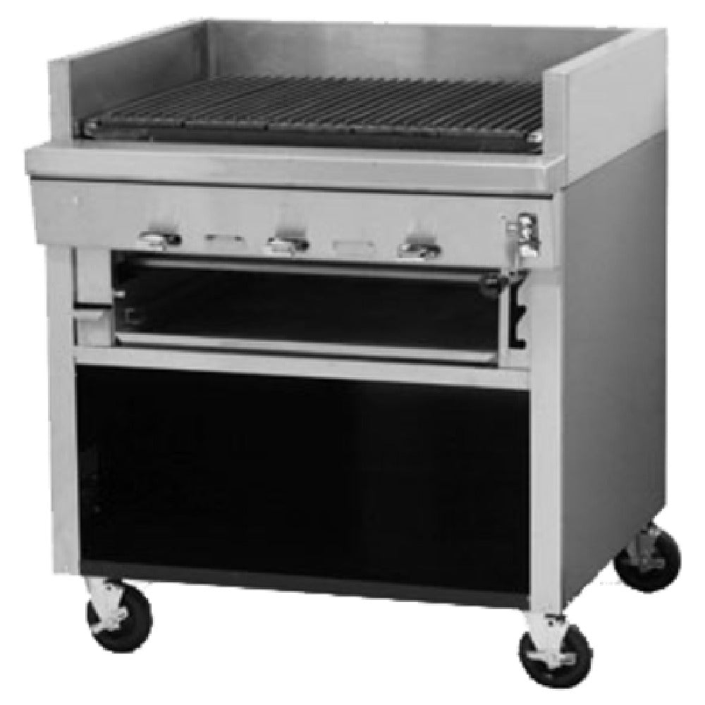 Montague Company UF-36C Legend™ Charbroiler Gas 36" Heavy-duty Range Match Ceramic Briquettes