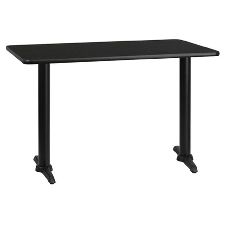 Flash Furniture XU-BLKTB-3048-T0522-GG Table 48”W X 30”D X 31-1/8”H Dining Height