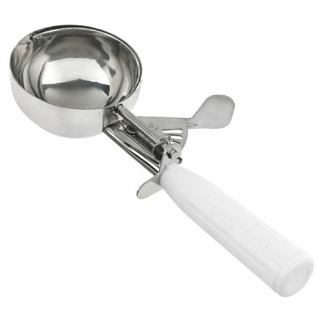 Chef Approved 225318 Disher 5.33 Oz / #6 Thumb Press White Handle