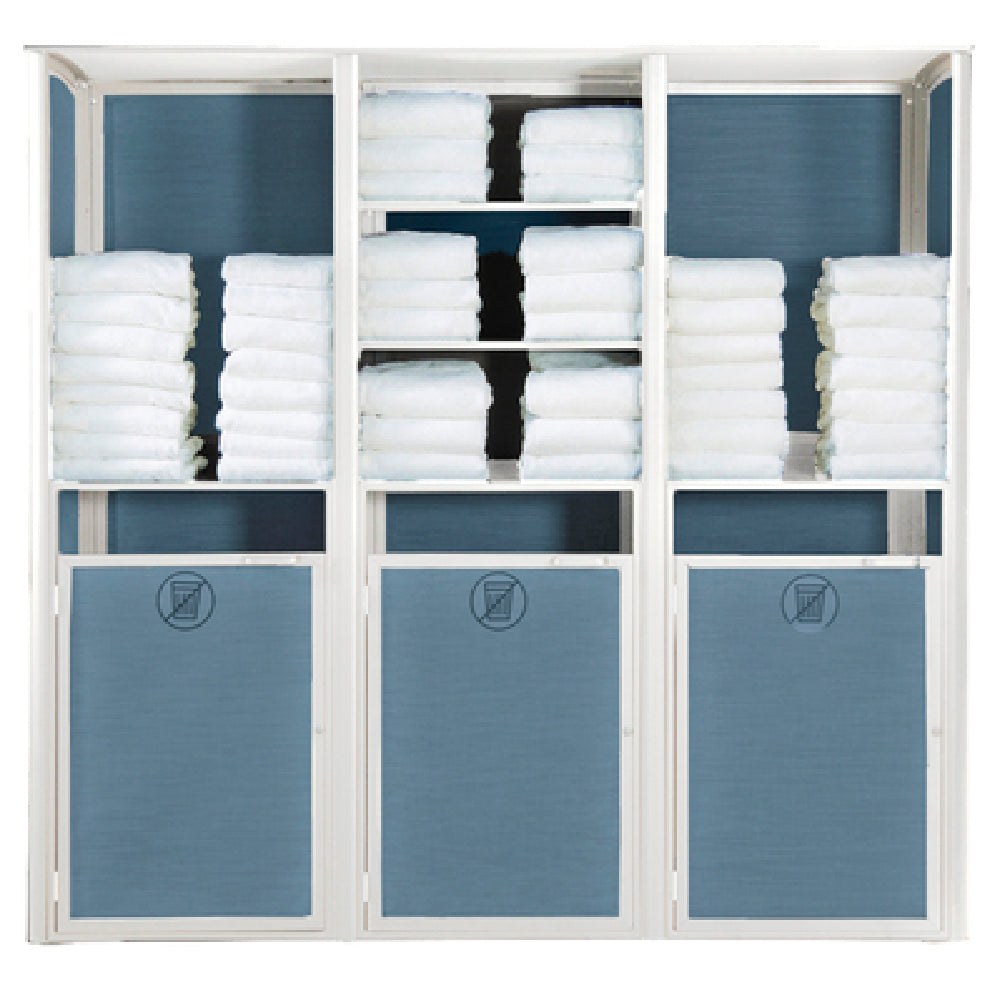 Grosfillex US036096 Sunset Towel Valet Triple Unit 73"W X 25"D X 70"H