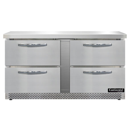 Continental Refrigerator SW60N-FB-D Work Top Refrigerator Front Breather 60"W