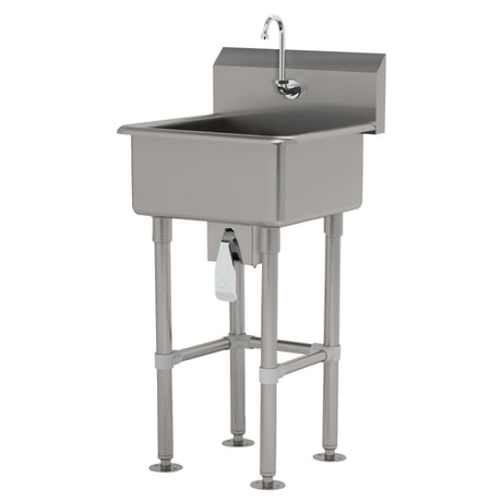 Advance Tabco FC-FM-2219KV Service Sink Splash Mount Faucet Provision With Stainless Steel Legs And Flanged Feet