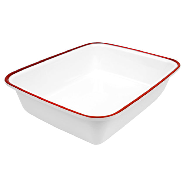 Bauscher Hepp TREW7612 - Enamelware Collection Dish, 4 Qt., 1/2 GN Size
