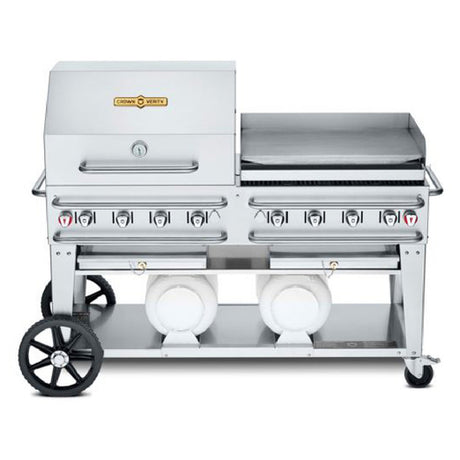 Crown Verity CV-CCB-60RGP Club Series Grill LP Gas 69"L X 28"D