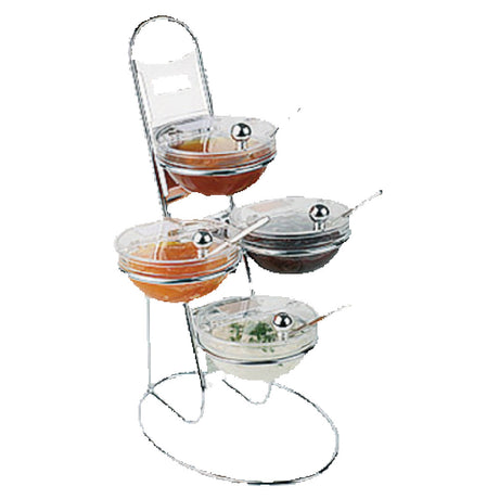 Paderno 41912-03 Buffet Ladder & Medium Bowl Set 3-tier 11-7/8"L X 11-7/8"W X 18-7/8"H Overall