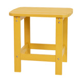 Flash Furniture JJ-T14001-YLW-GG Charlestown Adirondack Side Table Poly Resin Wood