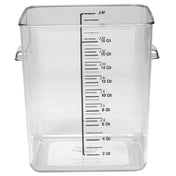 Rubbermaid FG631800CLR - Space Saving Container, 18 Quart, 11-5/8"L X 10-1/2"W X 11-15/16"H