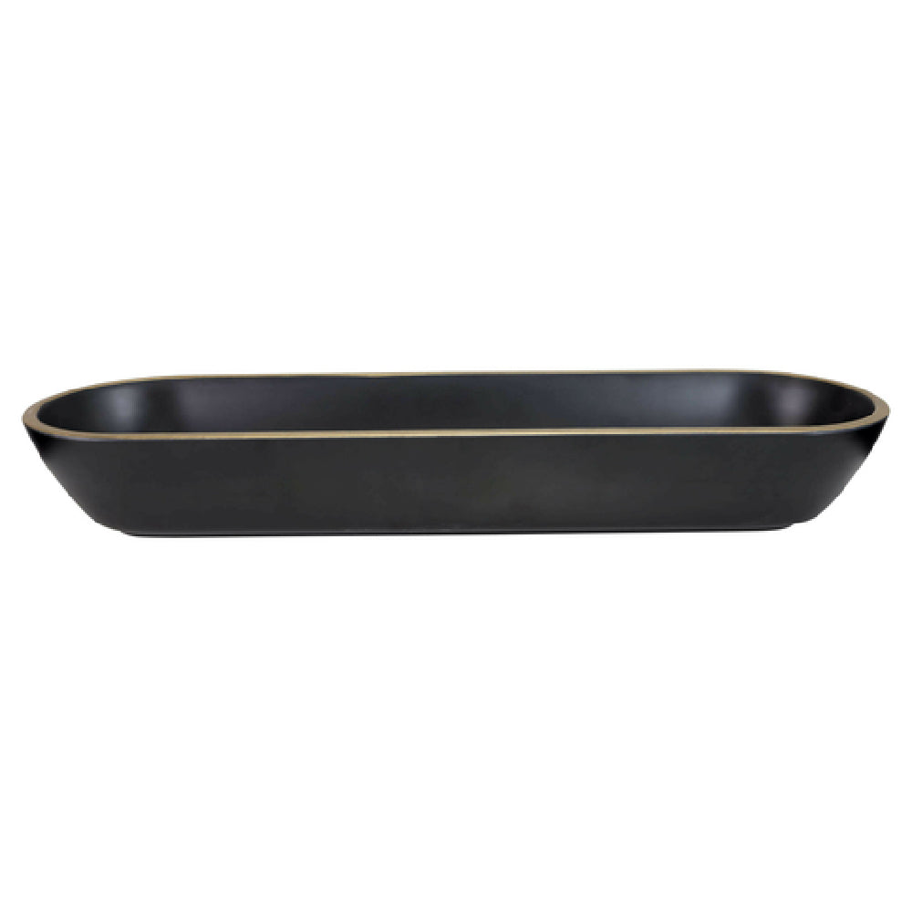 GET Enterprises B247200-GLDB Elite Global Solutions Bowl 97 Oz. 20-1/8"L X 5-7/8"W X 3"H