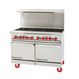 American Range AR-12G-6B-126L-SBR_NAT - Restaurant Range, Gas, 48"