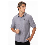 Chef Works SES01-CHR-4XL Modern Oxford Classic Shirt Stretch Fabric Snap Front Closure