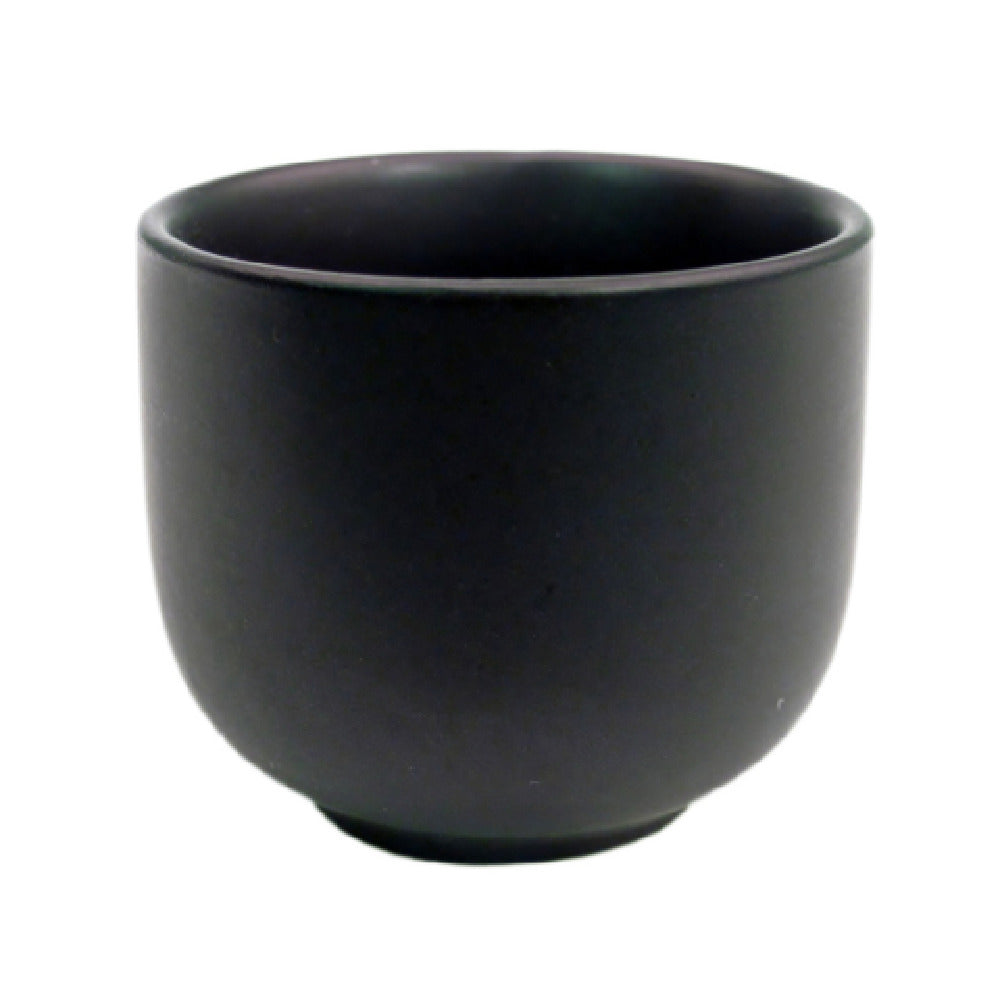 CAC China 666-WC-BLK Japanese Style Sake Cup 1-1/2 Oz. 2" Dia. X 1-3/4"H