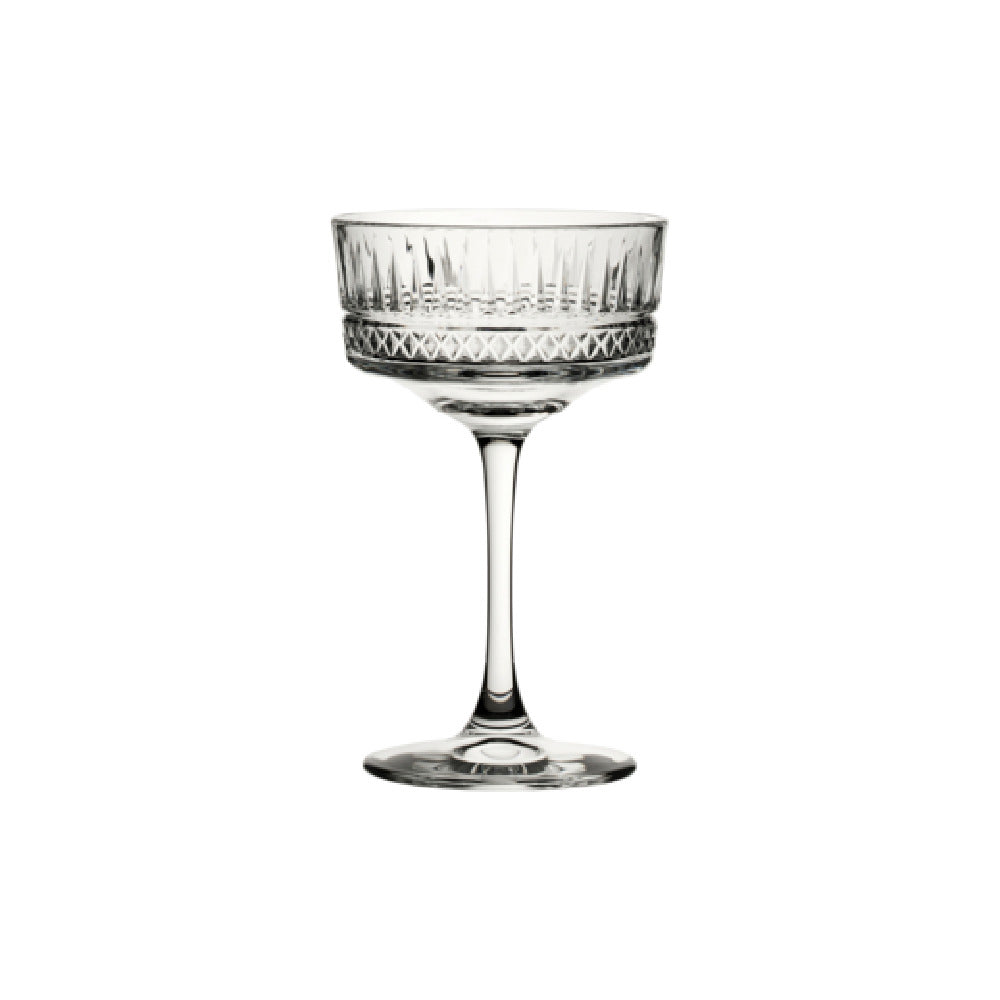 Steelite P440436 Champagne Glass 9.0 Oz. (H 6-1/2" M 4" T 4" B 3-1/4") Soda Lime