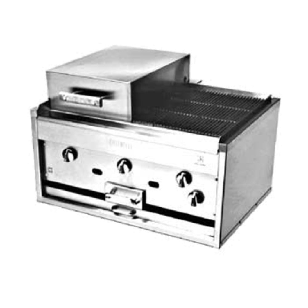 Jade Range KC-36-RAD Titan™ Chitwood Smoke Broiler Gas 36" Countertop