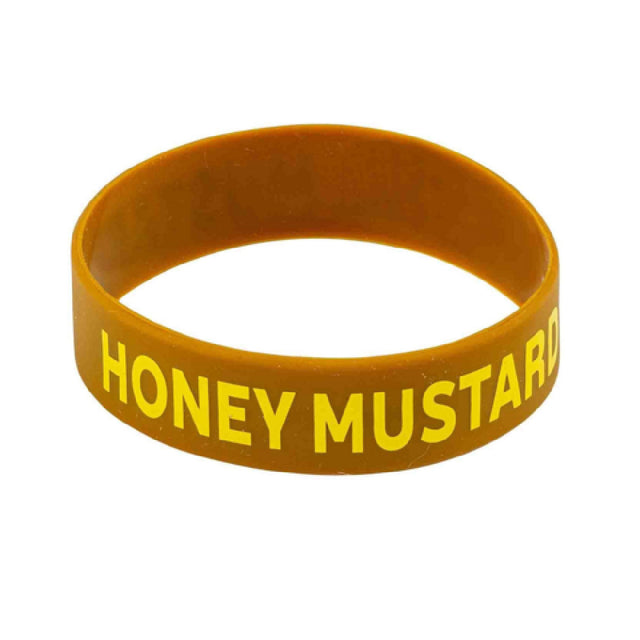 TableCraft Products 13089 - Bottle Band, "Honey Mustard", 2-1/2" X 2-1/2" X 3/4"