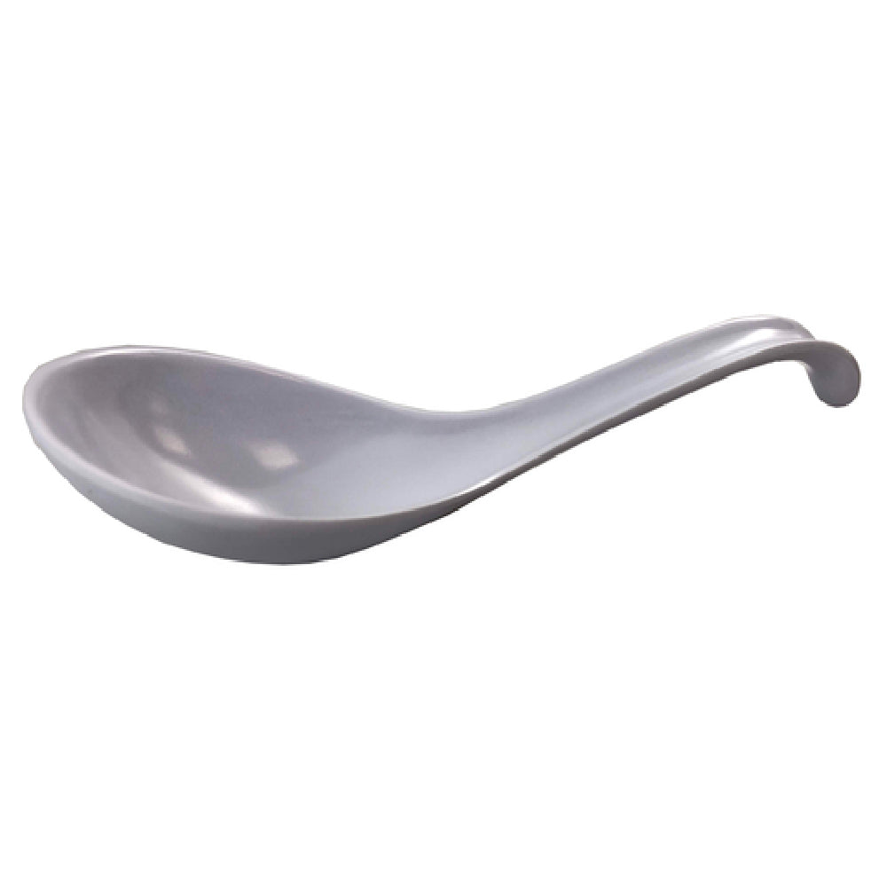 Town 22803 Chinese Soup Spoon With Hook Handle White Plastic (dozen)