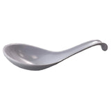 Town 22803 Chinese Soup Spoon With Hook Handle White Plastic (dozen)