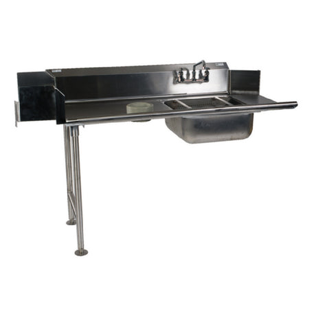 Winholt SDT-16-S-84L - Straight Soiled Dish Table, Left To Right, Stainless Steel Legs And Clad Bullet Feet