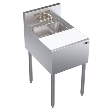 Krowne KR24-MC18 Royal Series Underbar Speed Station 18"W X 24"D O.A. Dump Sink & Cutting Board