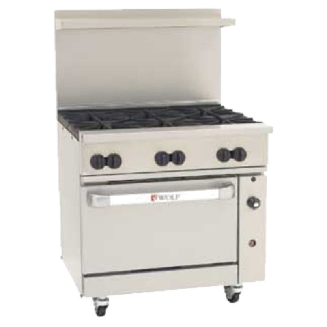 Wolf C36C-6B_LP Challenger XL™ Restaurant Range Gas 36"