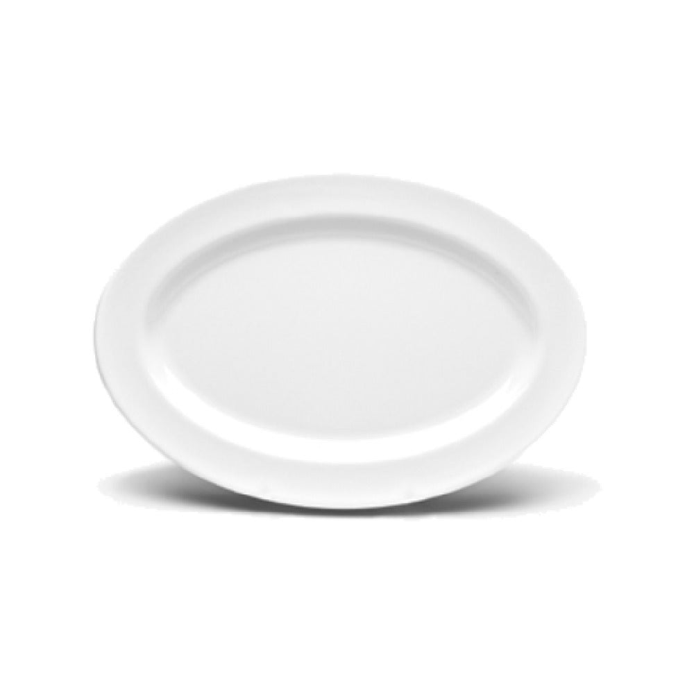 GET Enterprises D812OV-W Elite Global Solutions Platter 12-3/4"L X 8-3/4"W X 3/4"H Oval