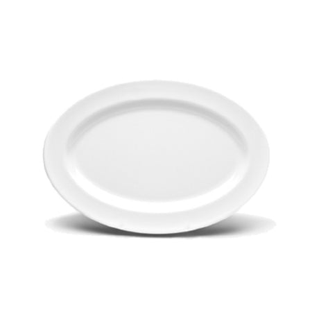 GET Enterprises D812OV-W Elite Global Solutions Platter 12-3/4"L X 8-3/4"W X 3/4"H Oval