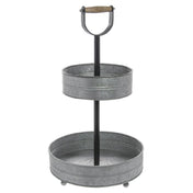 Hubert 15990 - Display Stand, 2-tier, 14" Dia. X 25"H