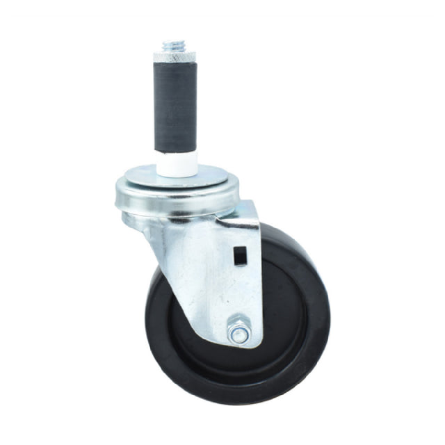 BK Resources 4SBR-1RA-LDP - Swivel Caster, 1" Expanding Stem, 4" Polyolefin Wheel