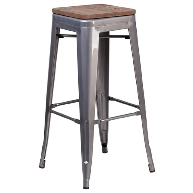 Flash Furniture XU-DG-TP0004-30-WD-GG Bar Stool 30-1/4" Seat Height 500 Lb. Weight Capacity