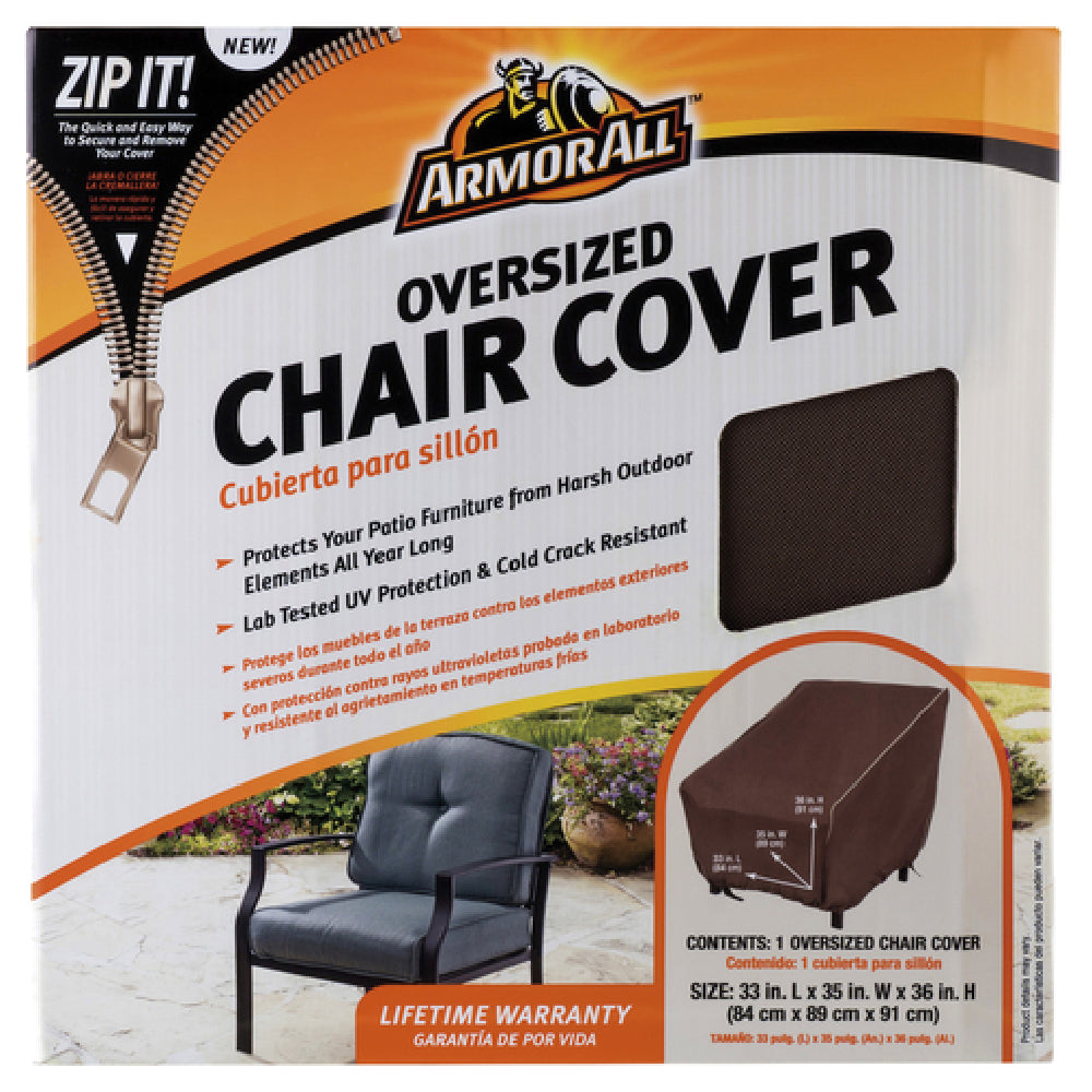 Chef Master 07805AA Armor All™ Oversized Chair Cover 33" X 35" X 36" Polyethylene