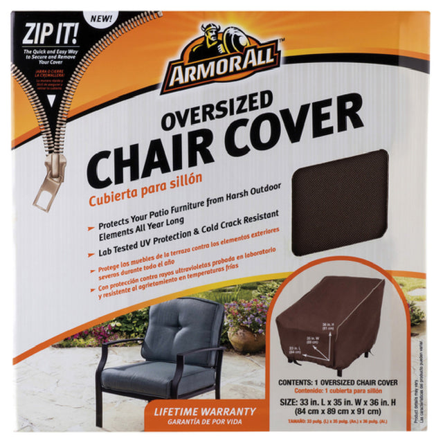 Chef Master 07805AA Armor All™ Oversized Chair Cover 33" X 35" X 36" Polyethylene