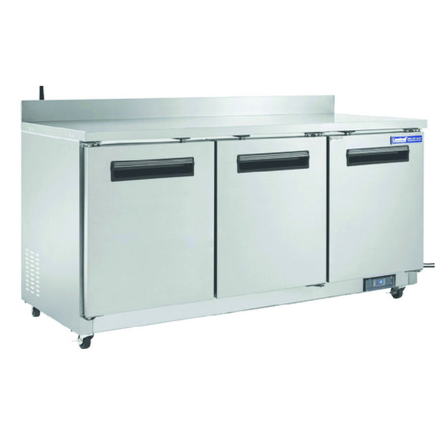 Hubert 50646 - Kratos® Worktop Refrigerator, 3 Door, 717/8" W X 30" D X 39" H