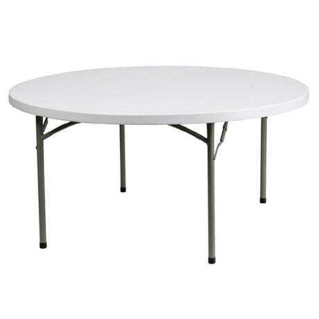 Flash Furniture DAD-YCZ-152R-GW-GG Folding Table 59-3/4" Dia. X 28-3/4"H Seats Up To 8 Adults