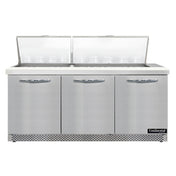 Continental Refrigerator SW72N27M-FB Mighty Top Sandwich Unit Front Breather 72"W