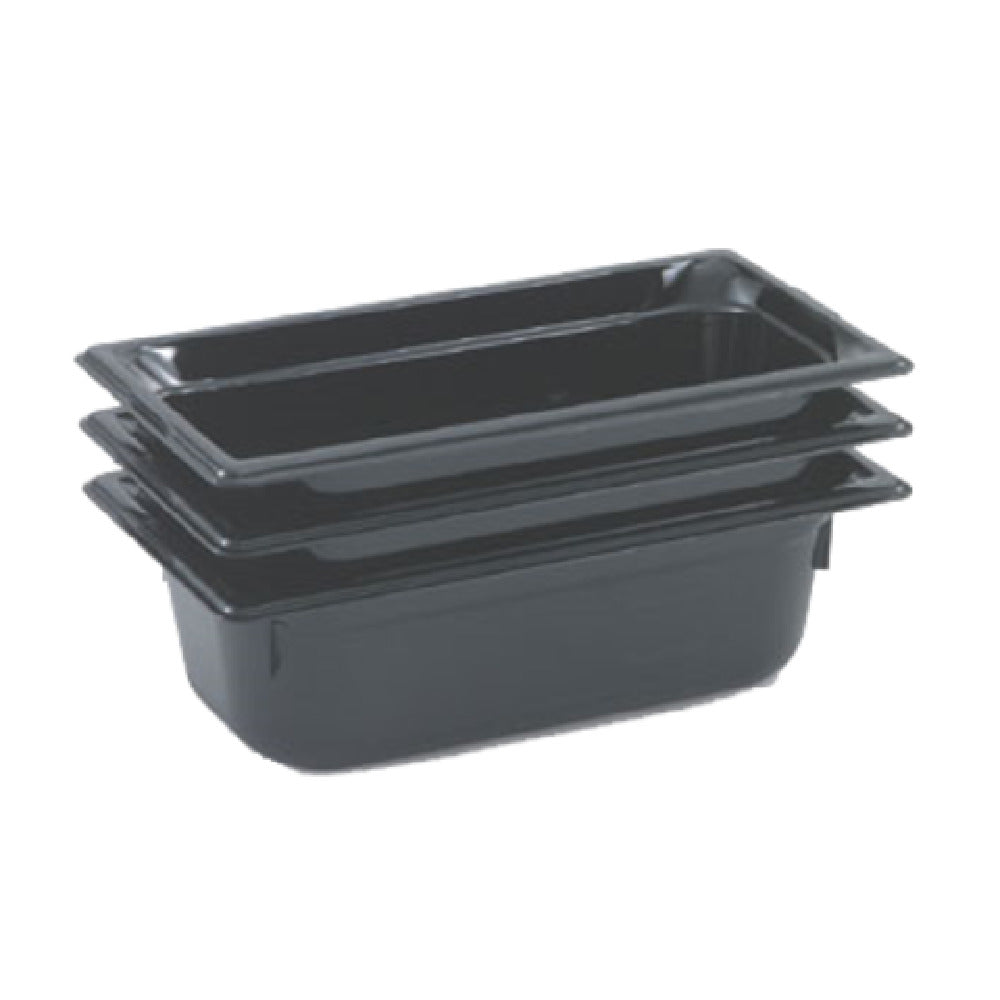 Vollrath 9032420 Super Pan® 1/3 GN Food Pan 2-1/2" Deep High-temp Black Resin