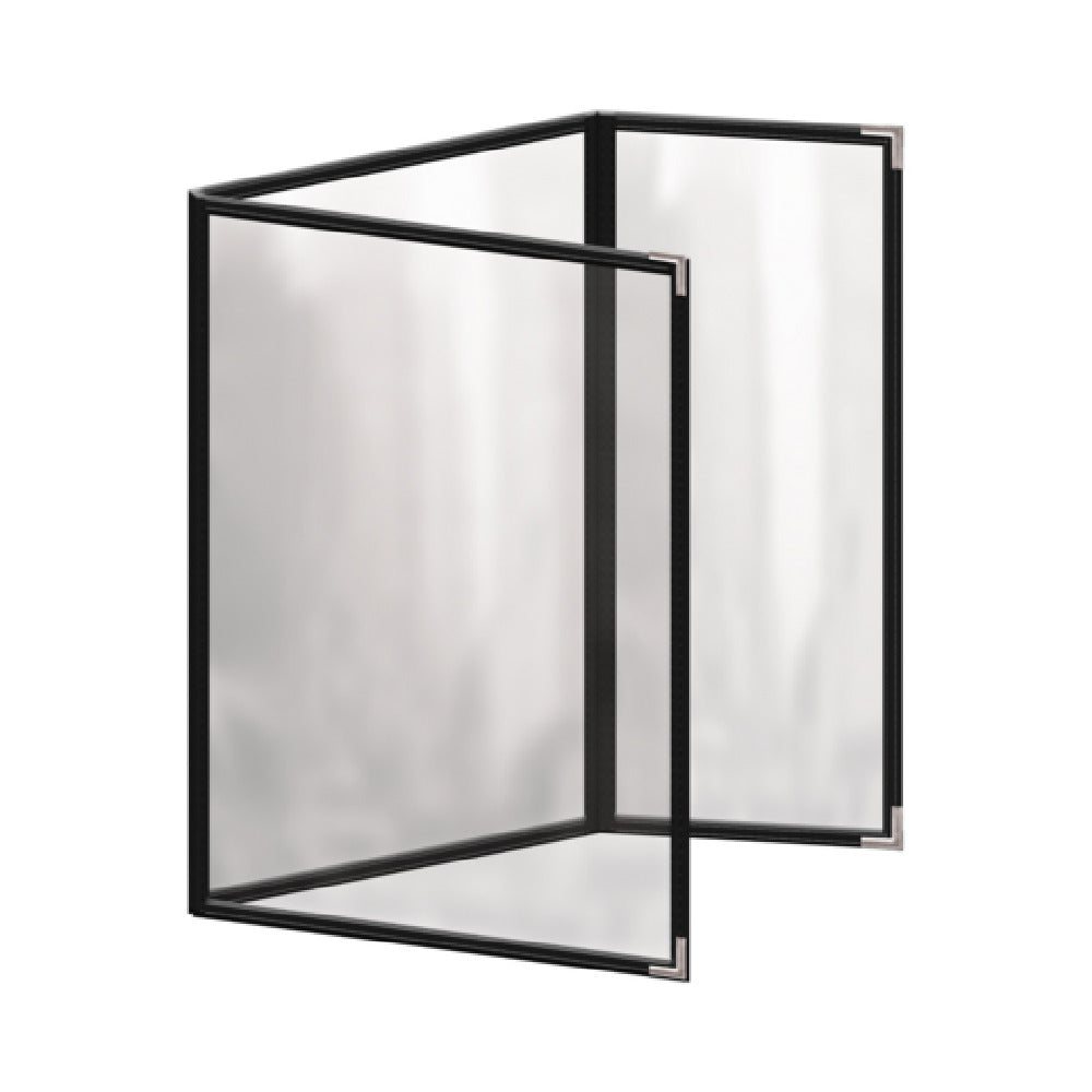 Risch TEDQ 8.5X11 Deluxe Clear Sewn Menu Cover 8-1/2" X 11" Triple