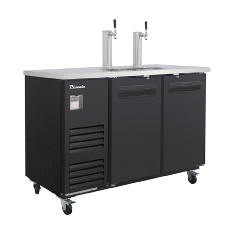Blue Air BLKC59-2B-HC - Keg Cooler, Two-section, 58-3/4"W