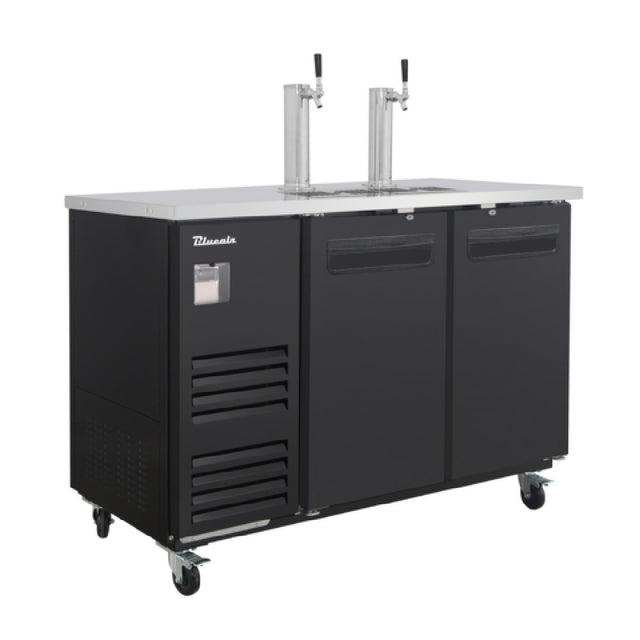 Blue Air BLKC59-2B-HC - Keg Cooler, Two-section, 58-3/4"W