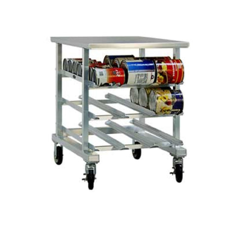 New Age Industrial 1235 Can Storage Rack Mobile Counter Height