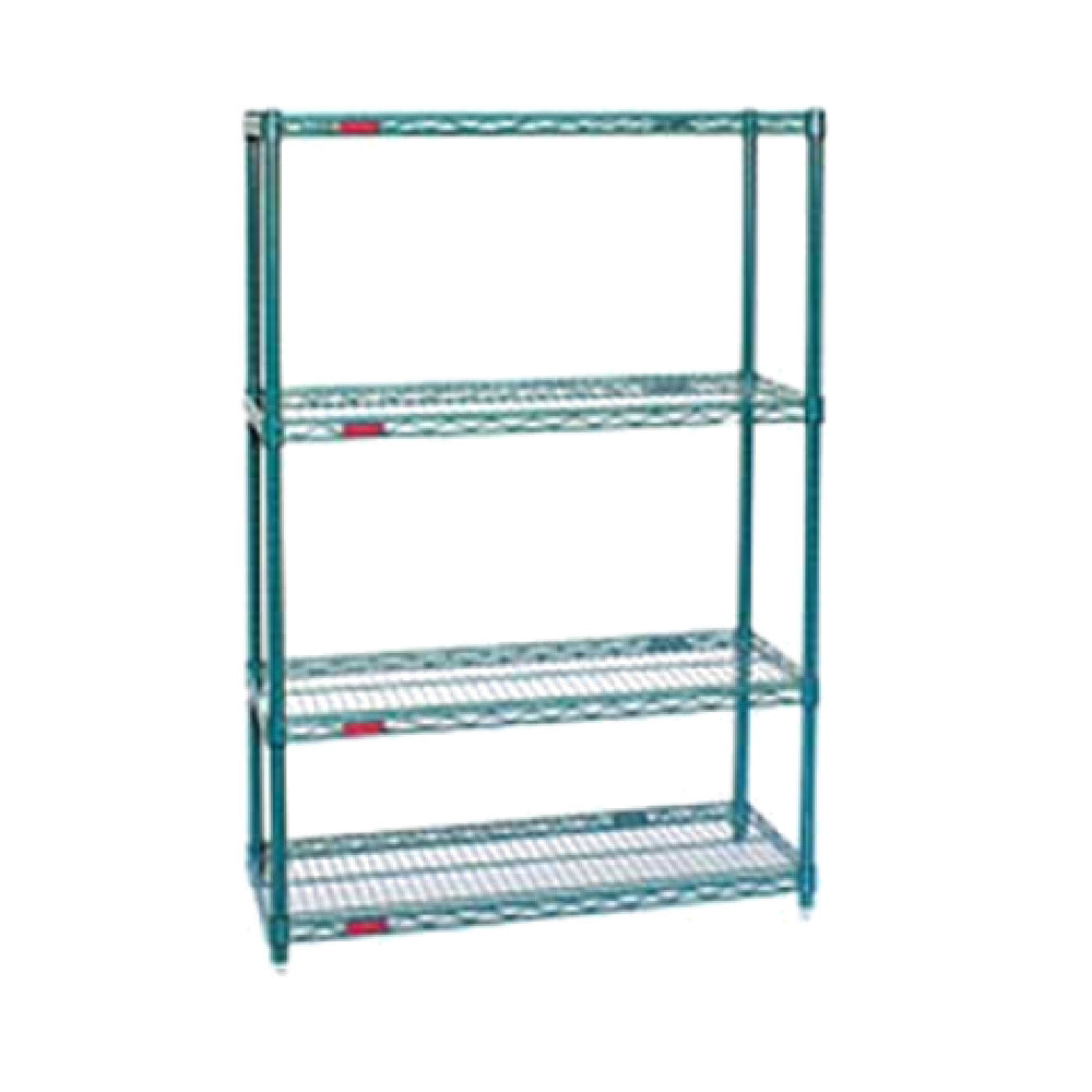 Eagle S4-74-2448VG Starter Shelving Units (4) 24"W X 48"L Wire Shelves With Patented QuadTruss® Design